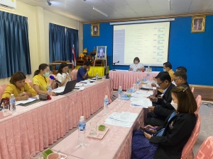 การจัดประชุมคณะกรรมการกองทุนหลักประกันสุขภาพองค์การบริหารส่วนตำบลนาดี เพื่อพิจารณาอนุมัติโครงการประจำปีงบประมาณ พ.ศ. 2566 ณ ห้องประชุมองค์การบริหารส่วนตำบลนาดี