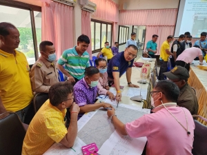 ร่วมประชุมชี้การจัดทำผังภูมิสังคม เพื่อการจัดการบริหารจัดการน้ำหมู่บ้าน ชุมชน แบบบูรณาการอย่างยั่งยืน ผู้จัดประชุมชี้แจงโยธาธิการและผังเมืองอุบลราชธานี